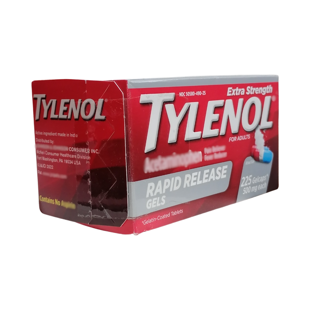 Tylenol Extra Strength Rapid Release Gels 500 mg, 225 Gelcaps