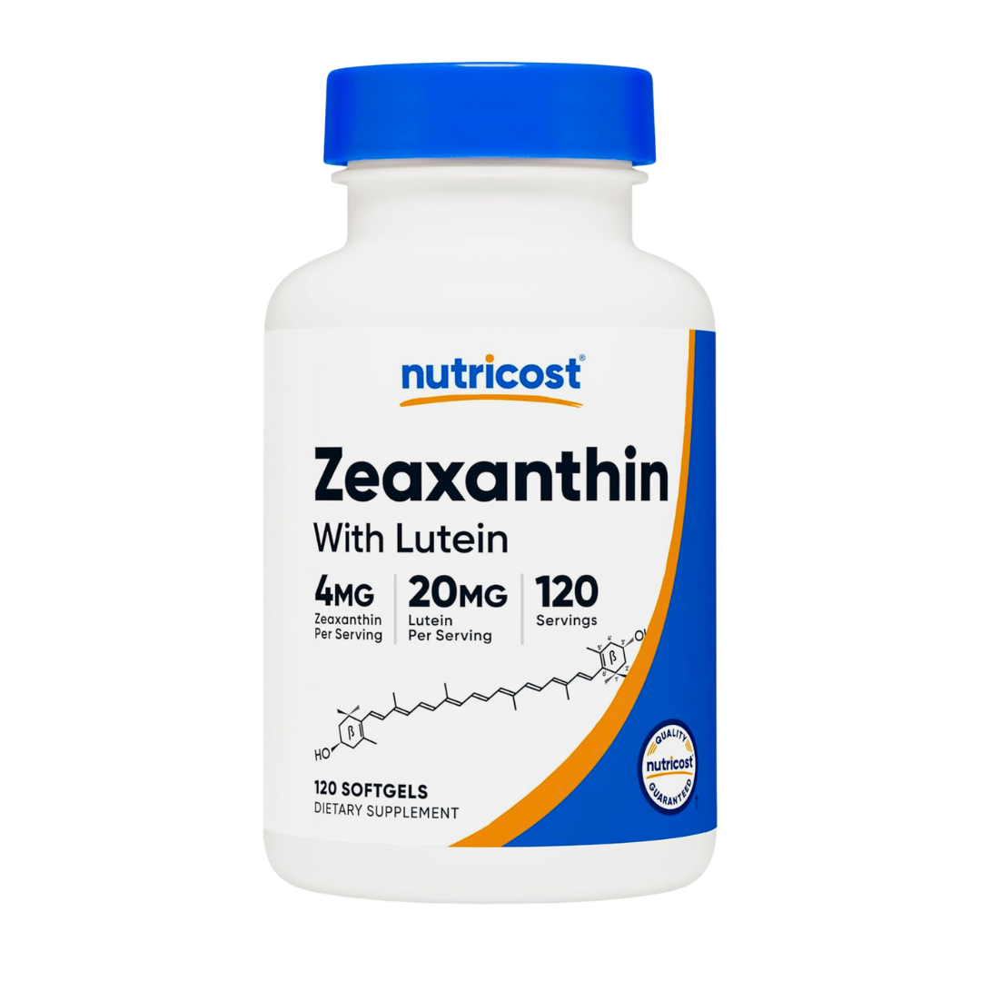 Nutricost Zeaxanthin with Lutein 20mg Supplement 120 Softgels