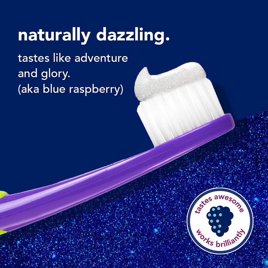 Hello Dragon Dazzle Fluoride Toothpaste Blue Raspberry For Kids Ages 2+ (119g)
