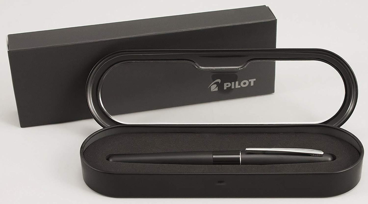 Pilot Metropolitan Collection Fountain Pen, Black Barrel, Classic Design, Fine Nib, Black Ink (91111)