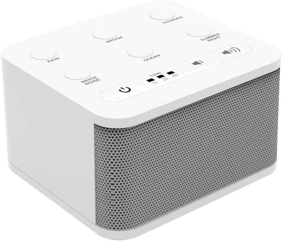 Big Red Rooster 6 Sound White Noise Machine For Sleeping & Relaxation, Plug In Or Battery Powered