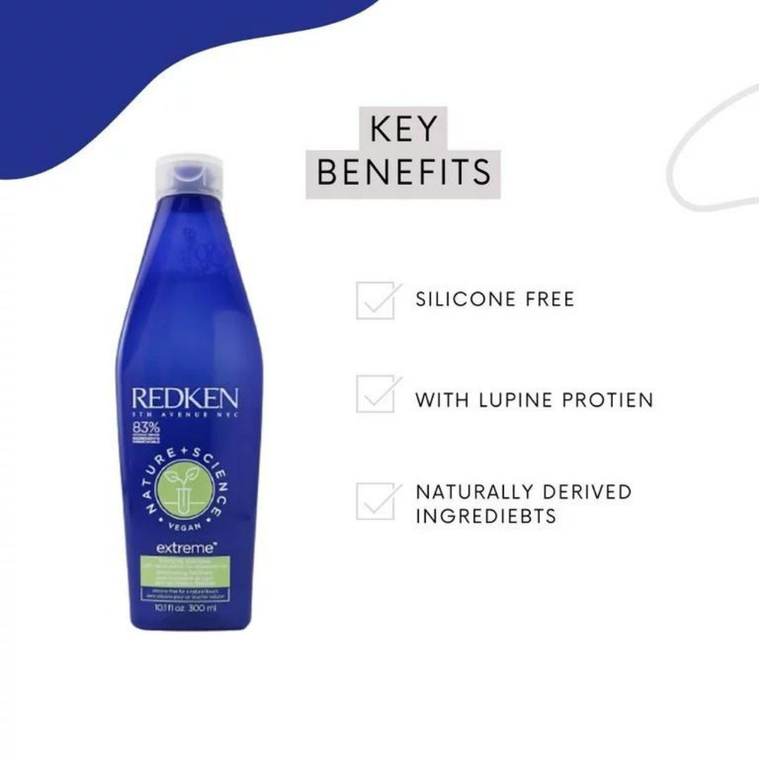 Redken Nature + Science Vegan Extreme Fortifying Shampoo -  10.1 fl. oz.
