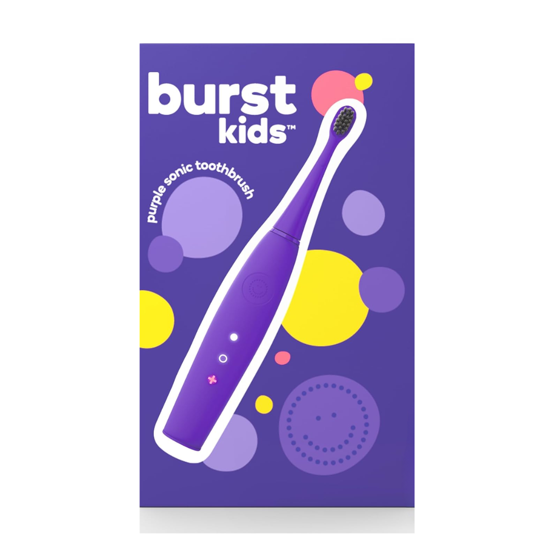 Burst Kids Purple Sonic Toothbrush for Ages 3+, 1 Count