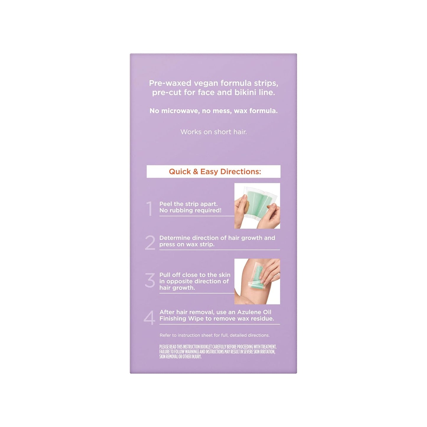 Sally Hansen Wax Kit Wax Strips For Face & Bikini, 20 Pieces