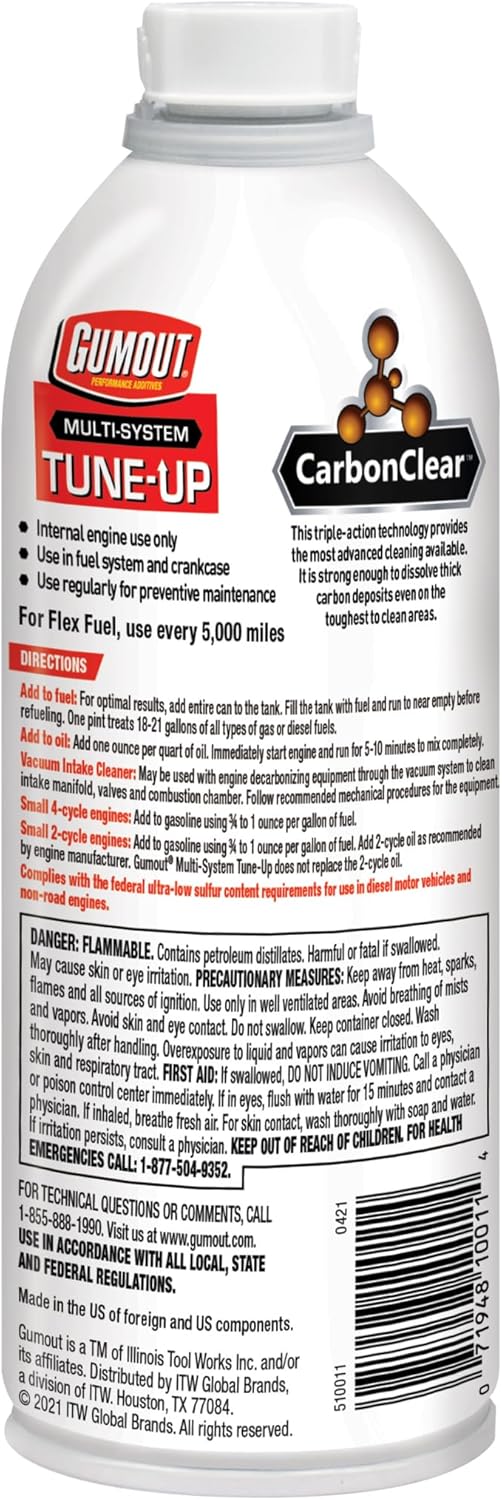 Gumout Multi-System Tune-Up 2x Cleaning Power 16 fl oz / 473 ml