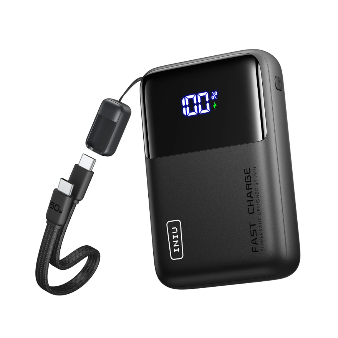 INIU P63 100W Fast Charging Power Bank 25000mAh, Black