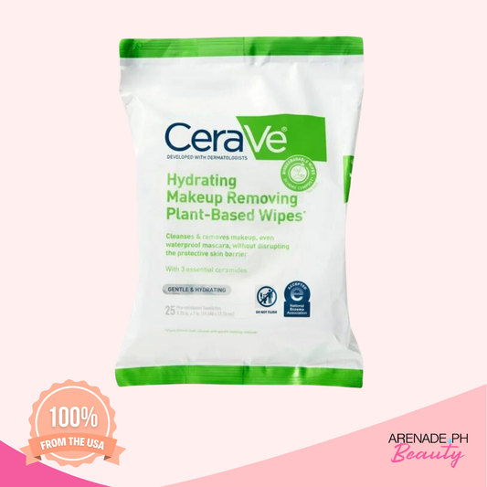 CeraVe Hydrating Makeup Removing, Face Wash 25 Wipes