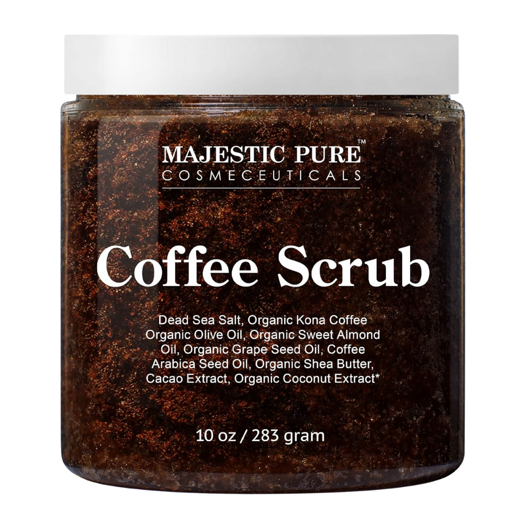 Majestic Pure Cosmeceuticals Coffee Scrub, 10 oz / 283 g