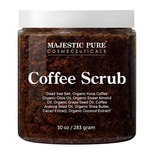 Majestic Pure Cosmeceuticals Coffee Scrub, 10 oz / 283 g