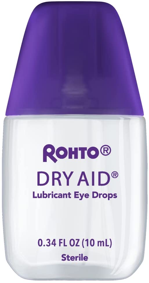 ROHTO Dry-Aid Advanced Dry Eye Treatment Lubricant Eye Drops Twin Pack 0.34 Oz PACKAGING MAY VARY