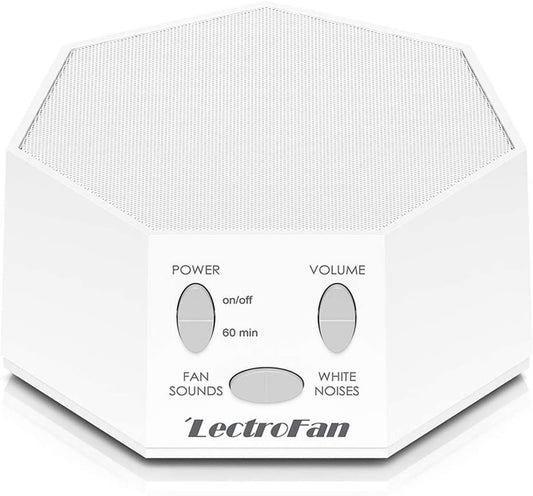 LectroFan Premium White Noise Sound Machine with 20 Non-Looping Fan White, Unscented, 1 Count