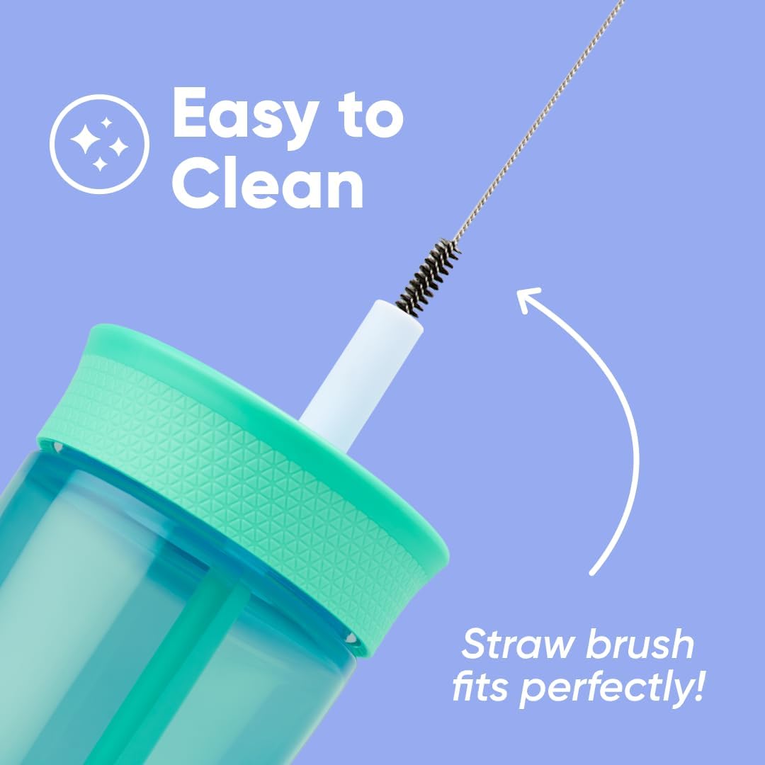 Owala Kids Plastic Tumbler with Spill Resistant Flexible Straw, 15 oz.