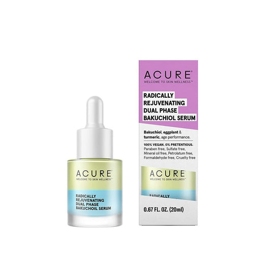 ACURE Rejuvenating Dual Phase Bakuchiol Serum Provides Anti-Aging Support, 0.67 fl.oz / 20ml