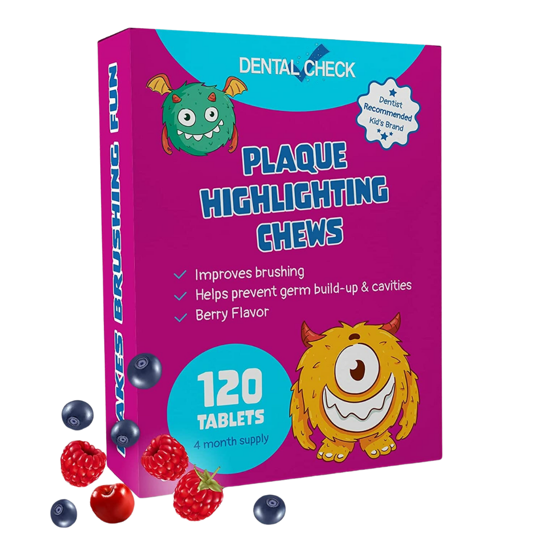 Dental Check Plaque Highlighting Chews Berry Flavor 120 Tablets