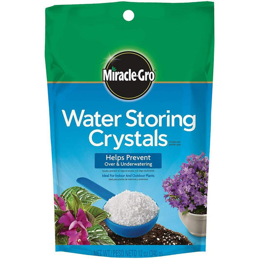Miracle Gro Water Storing Crystals Ideal for Indoor & Outdoor Plants 12 oz / 340 g