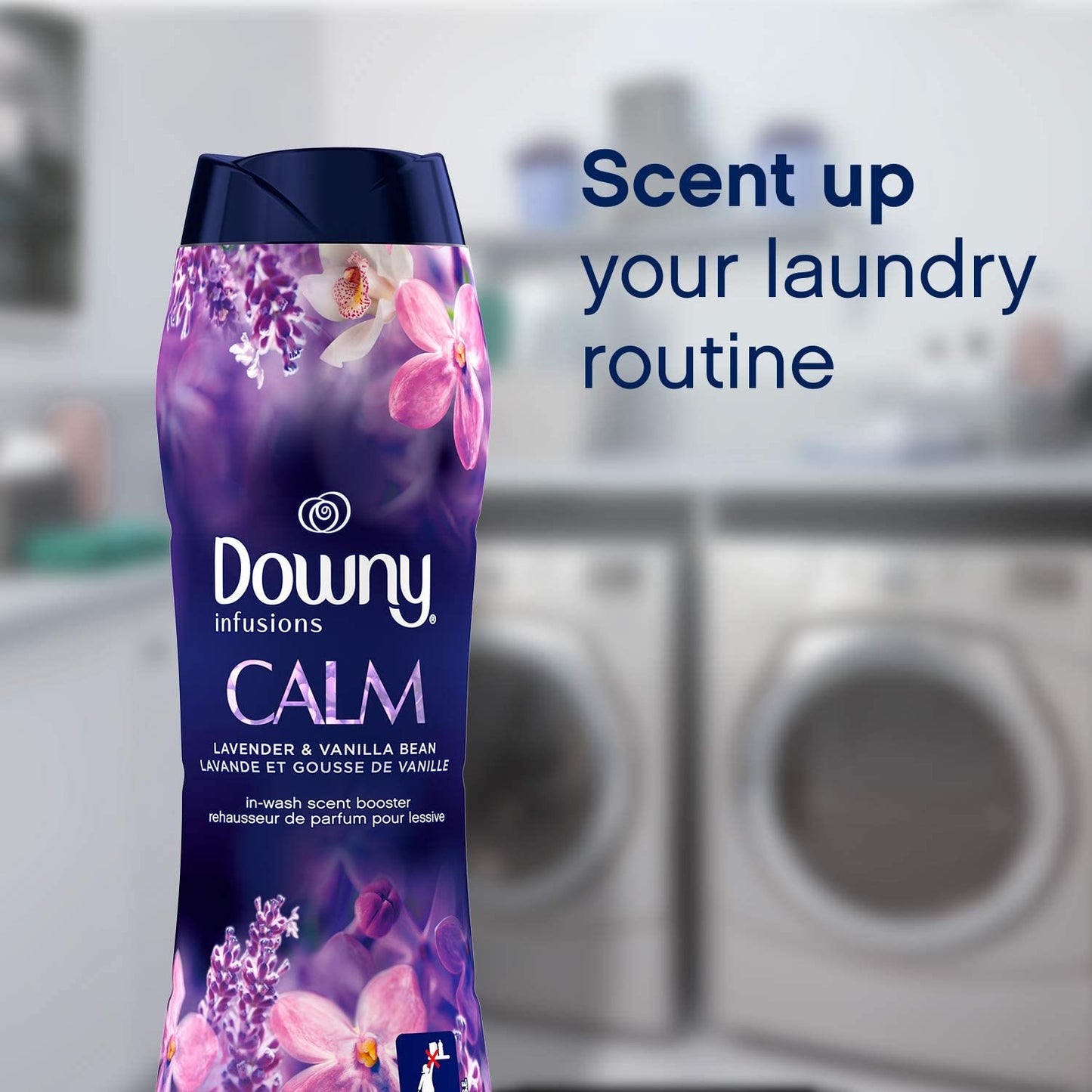 Downy Infusions Calm Lavender & Vanilla Bean In-Wash Scent Booster Beads, 24 oz