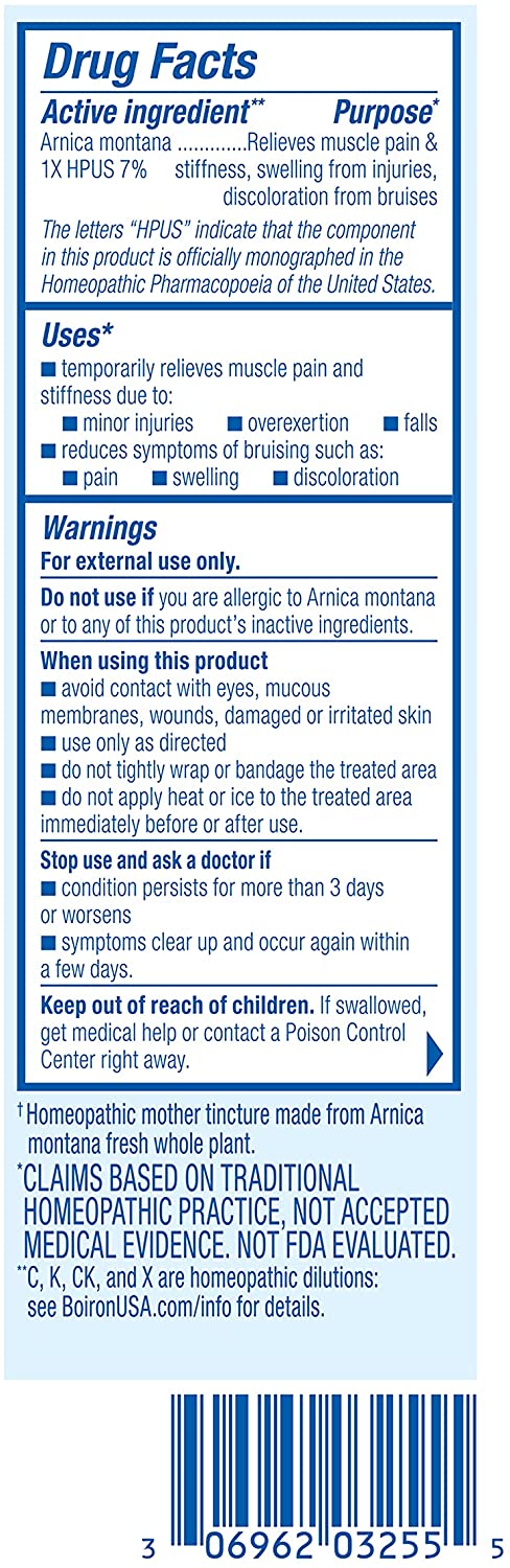 Boiron Arnicare Relief Cream Fragrance-Free Ideal for Massage, 1.33 oz. / 40g