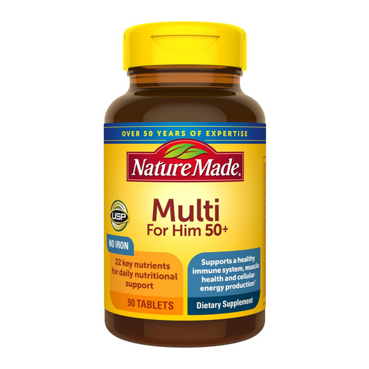 Nature Made Multivitamin For Him 50+ Dietary Supplement 90 Tablets