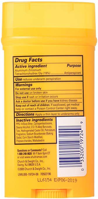 Arm & Hammer Ultra Max Fresh Scent Solid Antiperspirant Deodorant 1.0 oz