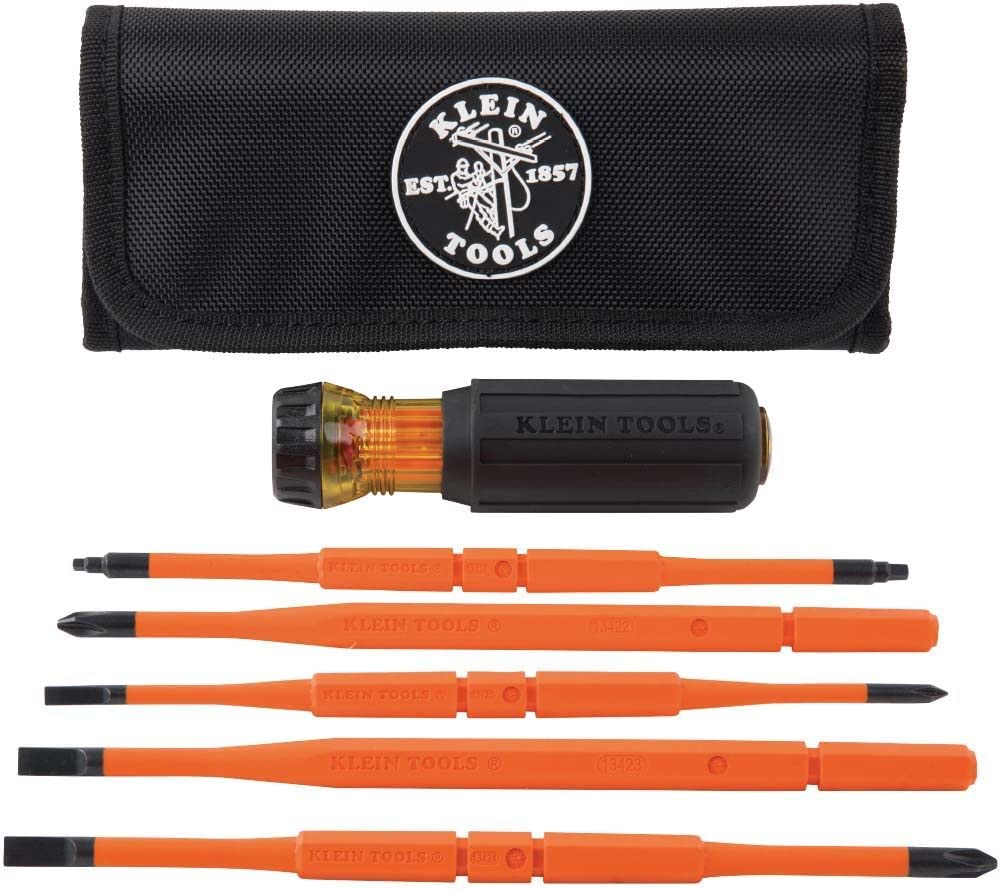 Klein Tools 8-in-1 Interchangeable Insulated Screwdriver Set 32288