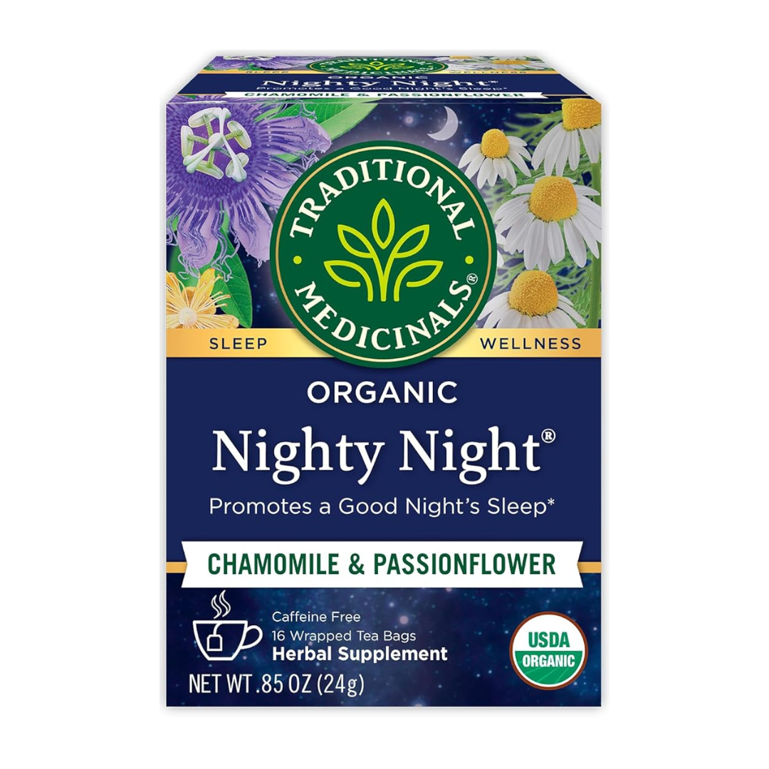 Traditional Medicinals Organic Nighty Night Chamomile & Passion flower Supplement .85oz / 24g