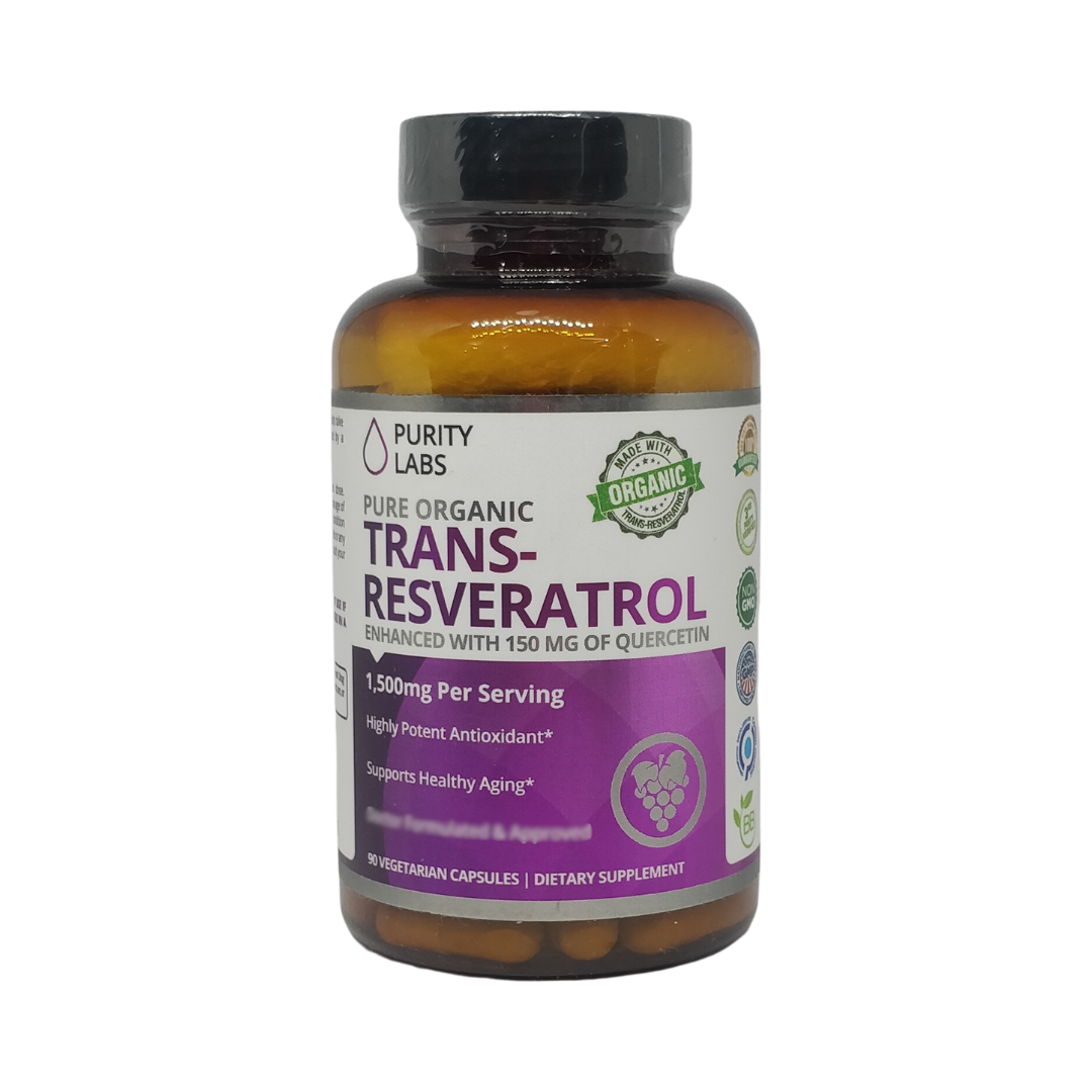 Purity Labs Trans-Resveratrol 1,500 mg, 90 Capsules