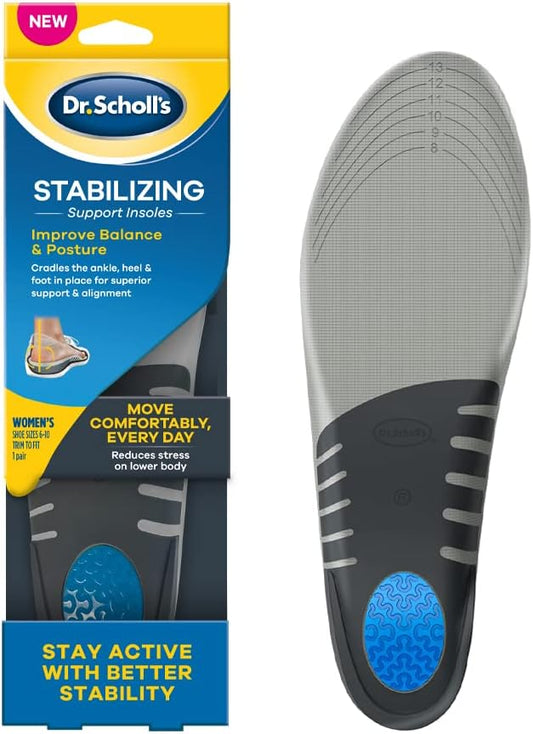 Dr. Scholl's Stabilizing Support Insoles, Trim to Fit Women's Shoe (Size 6-10)(1 Pair)