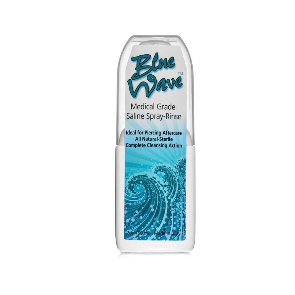 Tattoo Goo Blue Wave Medical Grade Saline Spray-Rinse Ideal for Piercing Aftercare No Box, 59.15ml