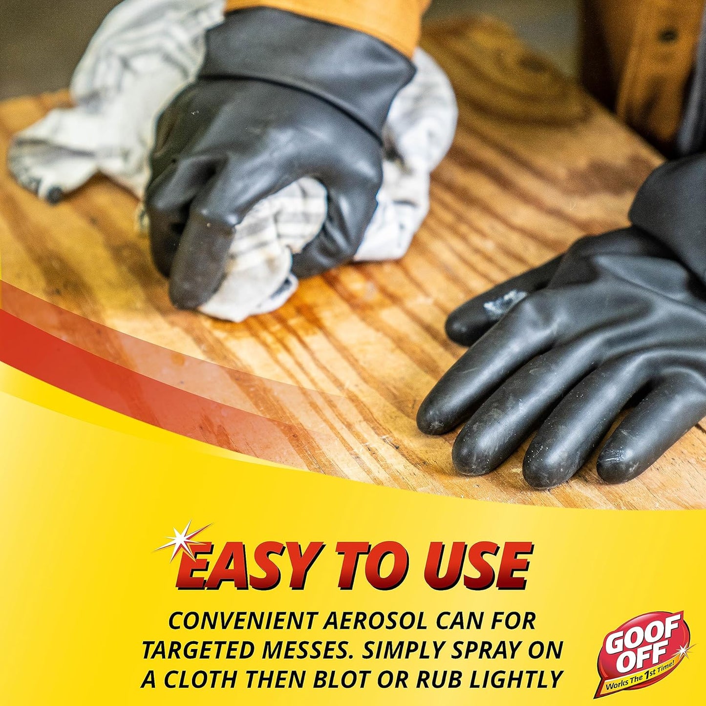 Goof Off Pro Strength Dried Latex, Adhesive, Asphalt Remover 12 oz / 340g