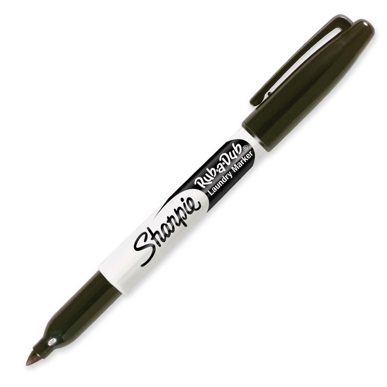 Sharpie Rub-a-Dub Permanent Marker Fine Point, Black Ink (NO BOX) 1 Piece
