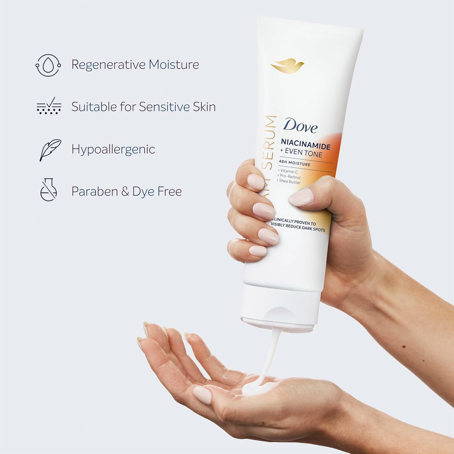 Dove Body Cream Serum Niacinamide + Even Tone 8 fl oz.