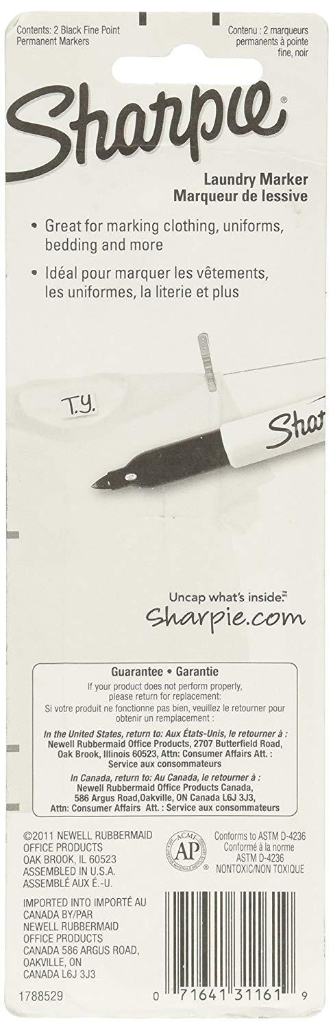 Sharpie Rub-a-Dub Permanent Marker Fine Point, Black Ink (NO BOX) 1 Piece