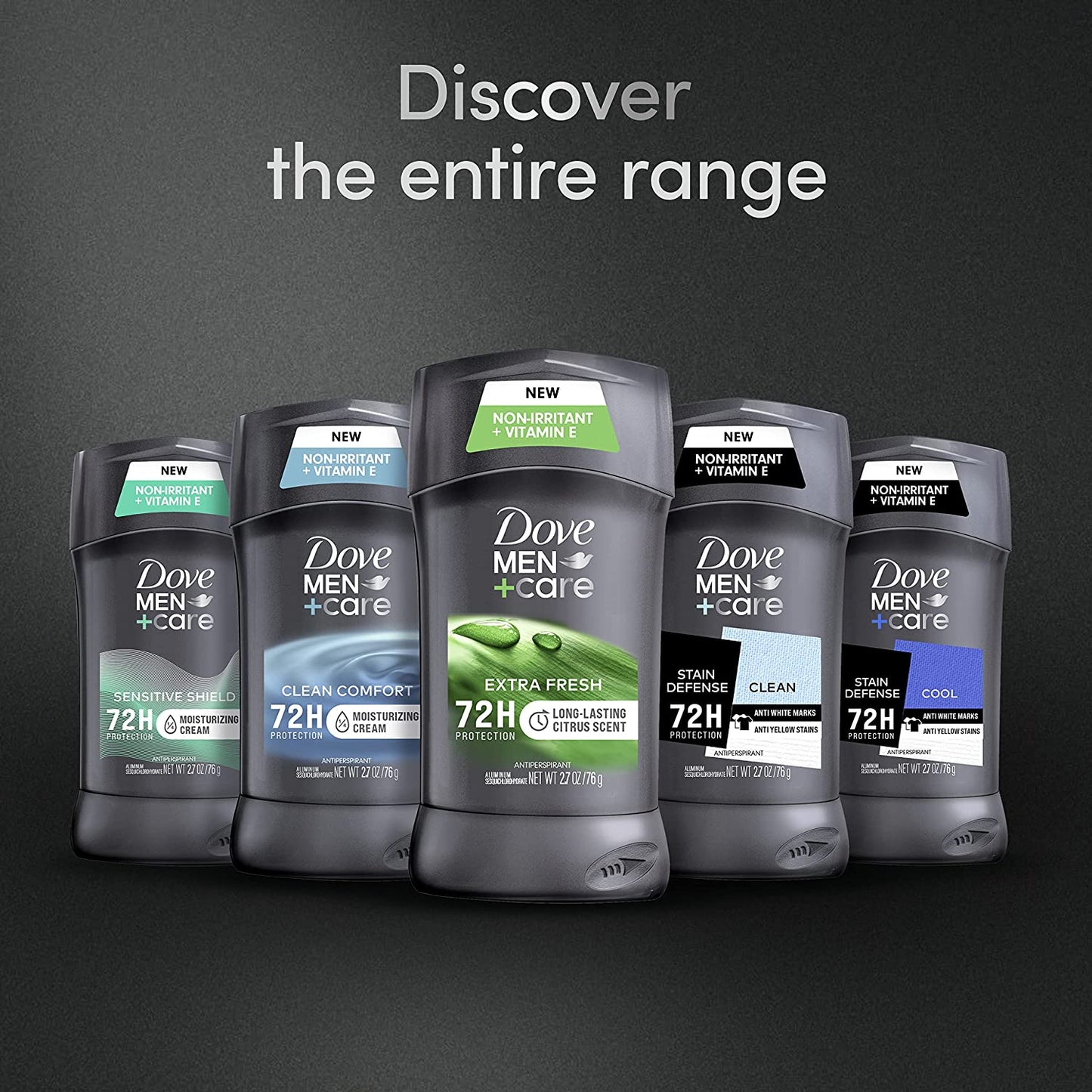 Dove Men + Care Extra Fresh 72H Deodorant Stick Protection Citrus Scent Antiperspirant - 76g