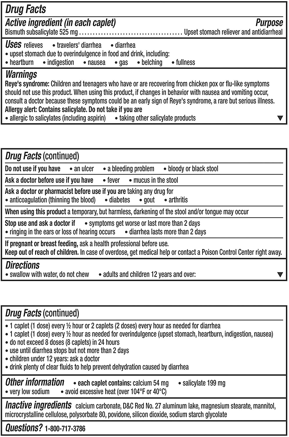 Pepto Bismol Ultra, 2x Concentrated Formula, 5 Symptoms Relief, 24 Caplets