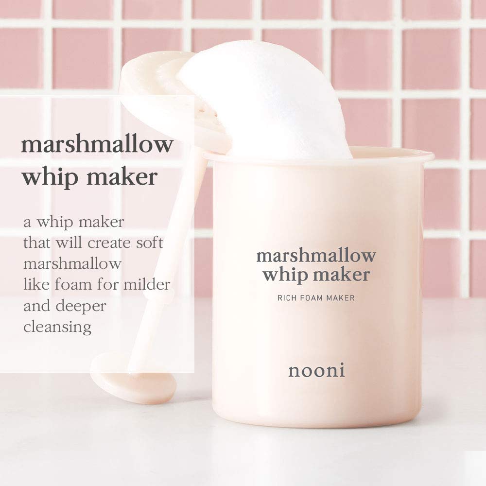 NOONI Marshmallow Whip Maker Foam Cleanser, Rich Foam Maker for Face Wash, Korean Skincare Tools
