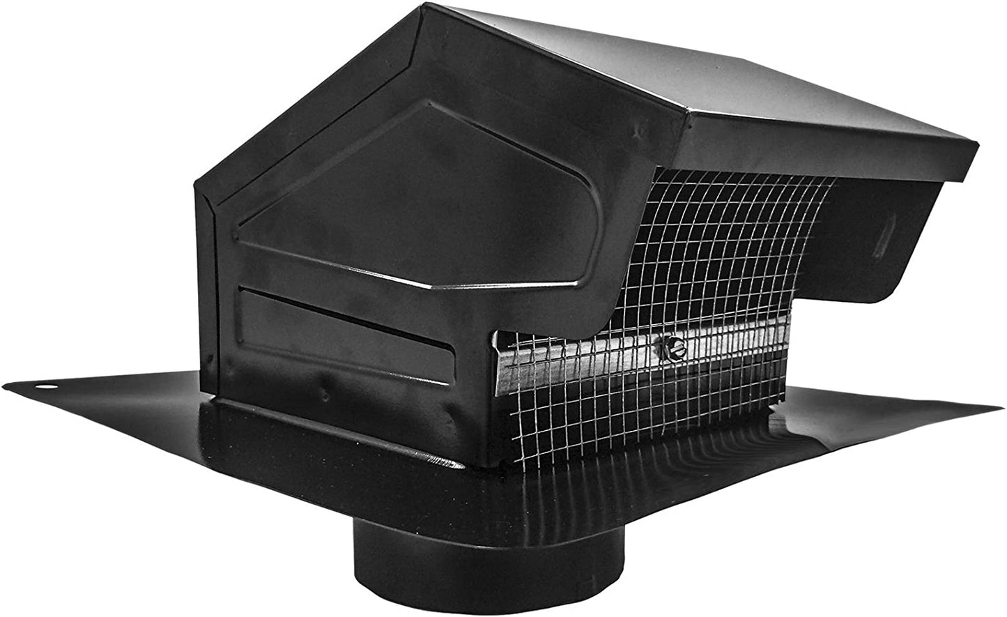 Builder's Best Galvanized Steel Roof Vent Cap with Removable Screen & Damper 4" - 084635