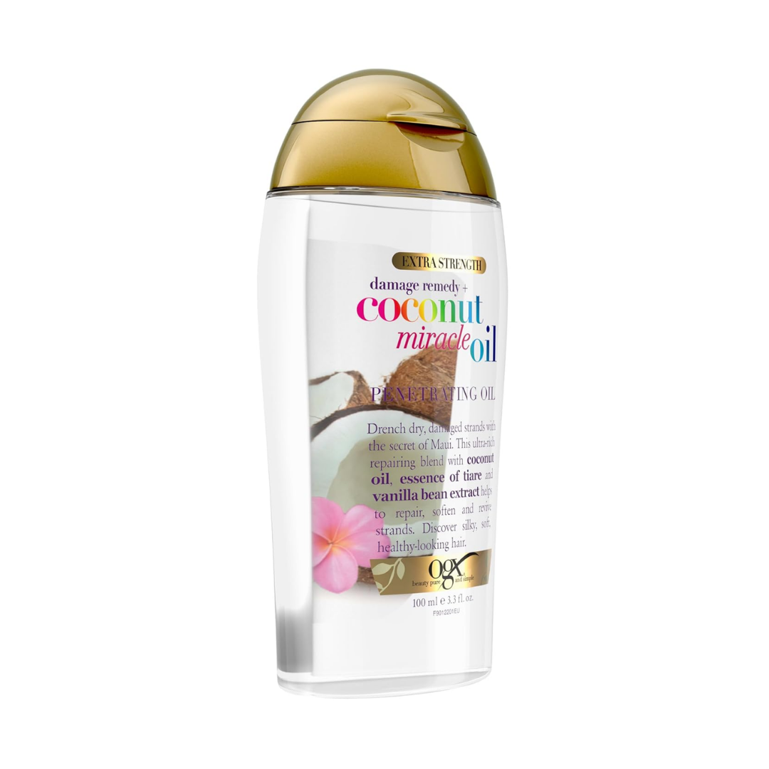 OGX Extra Strength Damage Remedy + Coconut Miracle Penetrating Oil, 100 ml / 3.3 oz