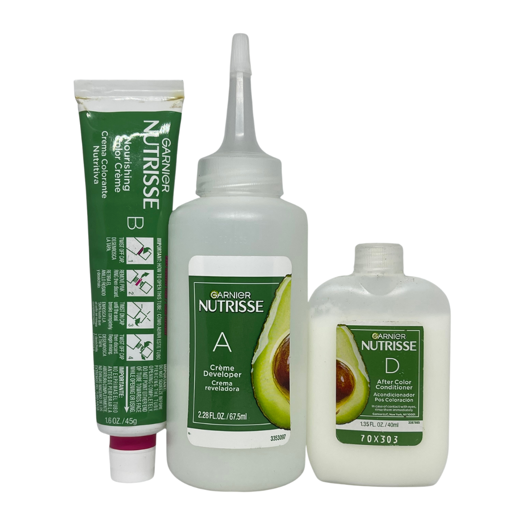 Garnier Nutrisse Nourishing Color Creme Permanent Hair Color 415 Soft Mahogany Dark Brown, NO BOX