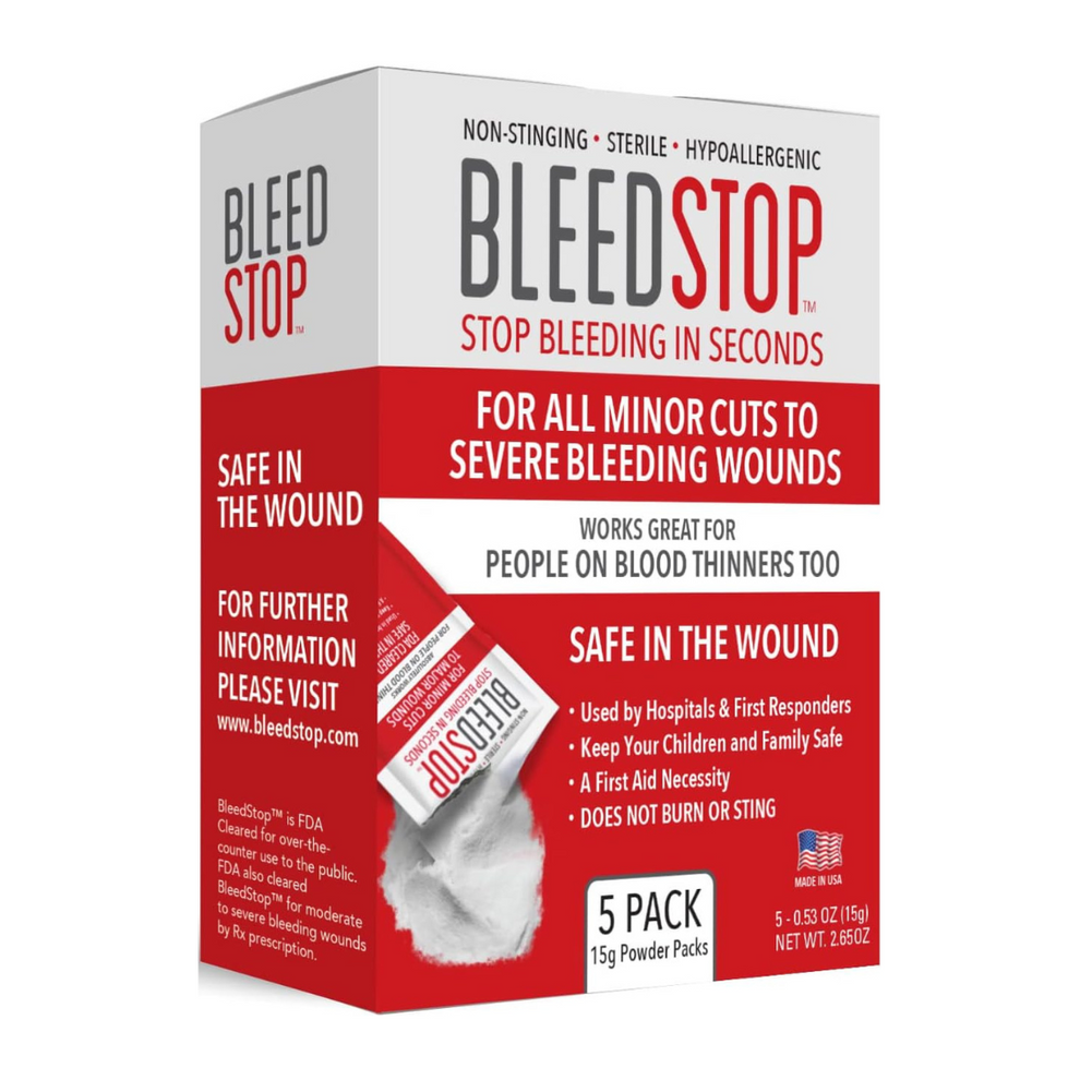 BleedStop First Aid Powder for Blood Clotting 15g (5 Pack) – arenade.ph