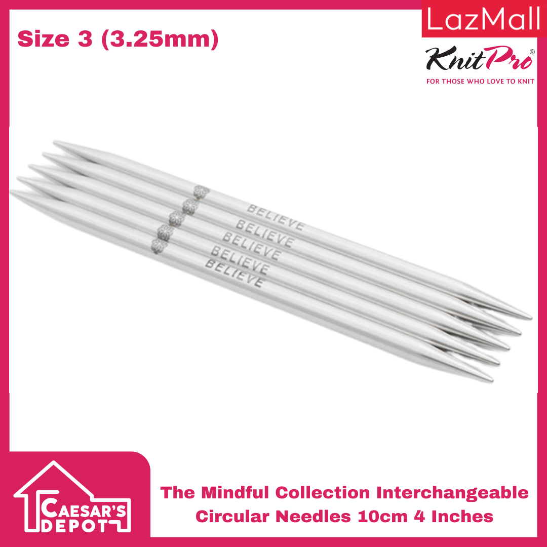 The Mindful Collection Interchangeable Circular Needles 10cm 4 Inches