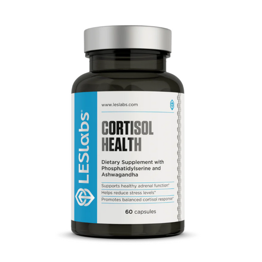 Leslabs Cortisol Health Dietary Supplement with Phosphatidylserine and Ashwaganda , 60 Capsules