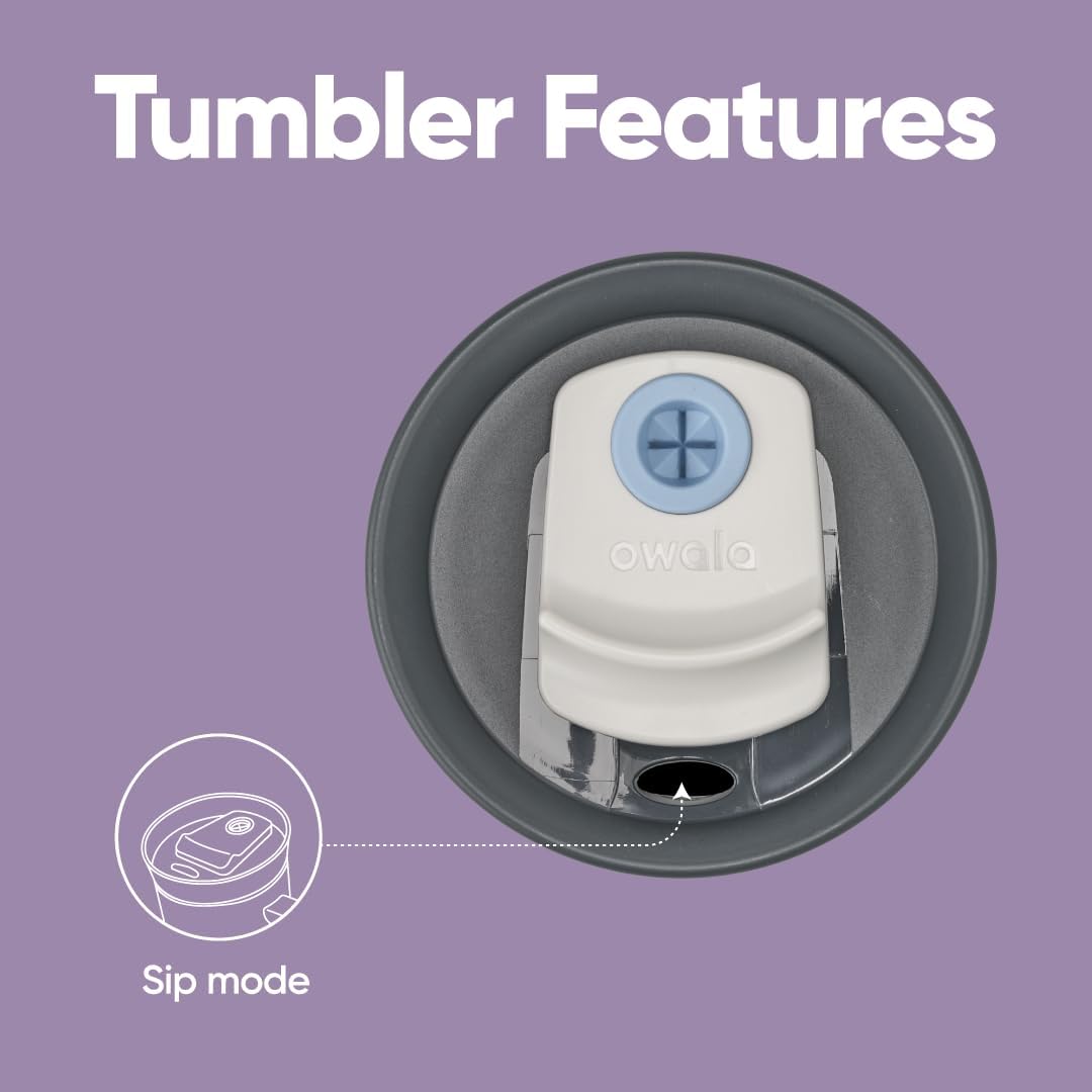 Owala Stainless Steel Triple Layer Tumbler with Lid and Straw 24 Oz (Bunny Hop)