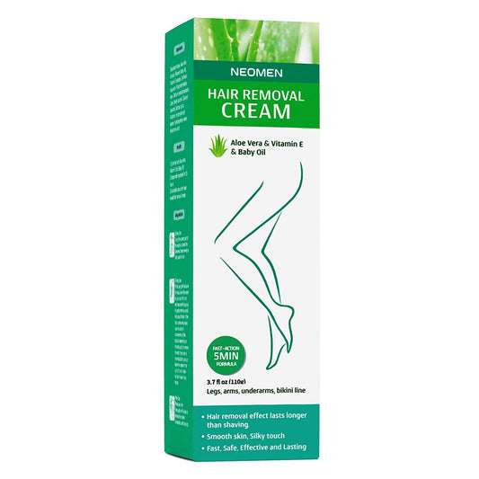 Neomen Hair Removal Cream Fast Action Formula with Aloe Vera, Vitamin E & Baby Oil 3.7 fl oz / 110 g