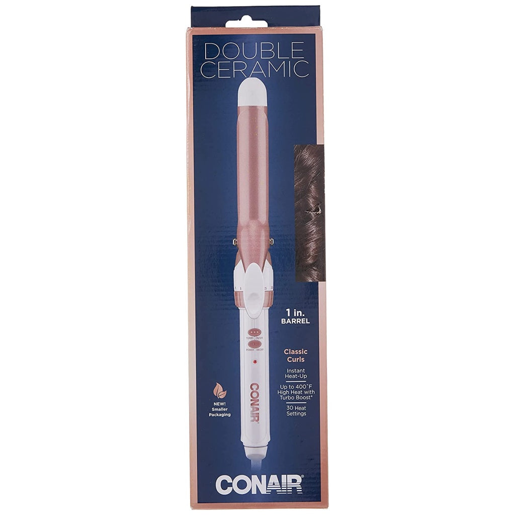 ConAir Double Ceramic 1 Inch Barrel for Classic Curls Dual Voltage 1 Box