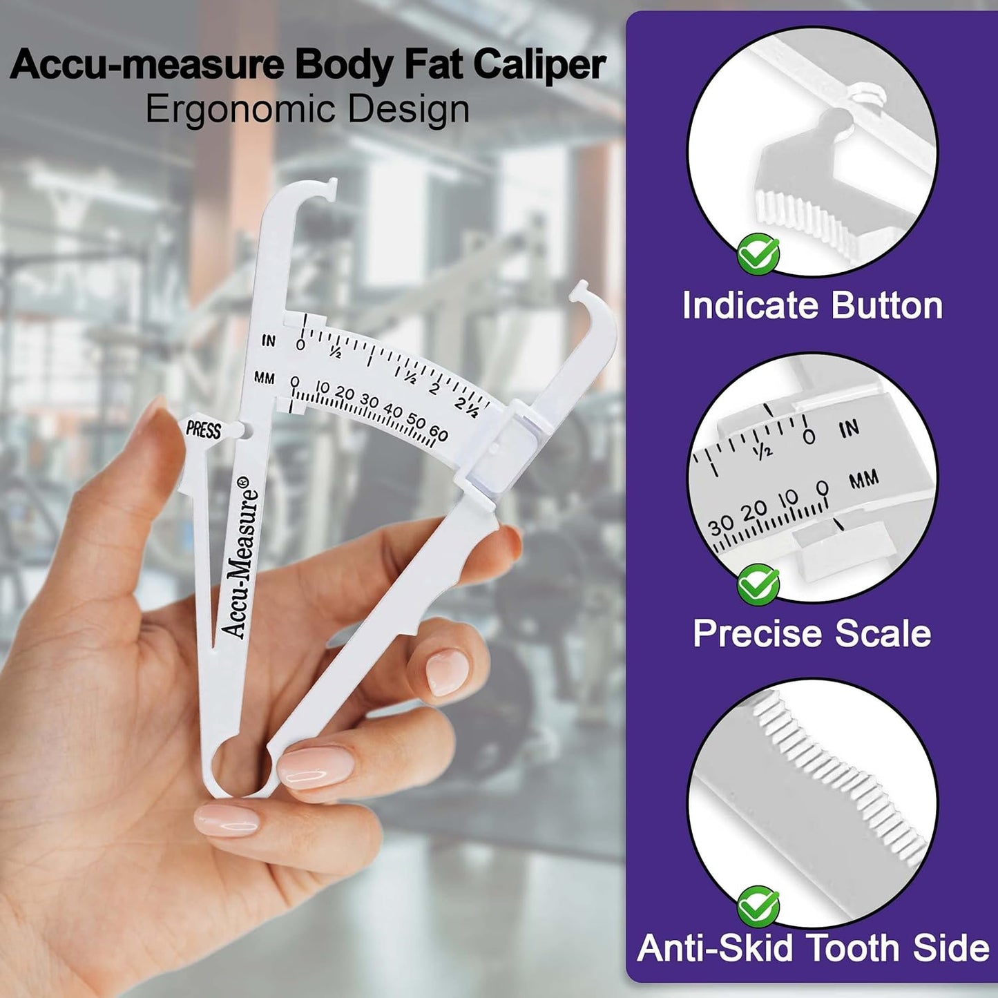 Accu Measure PersonalBody Fat Caliper Tester