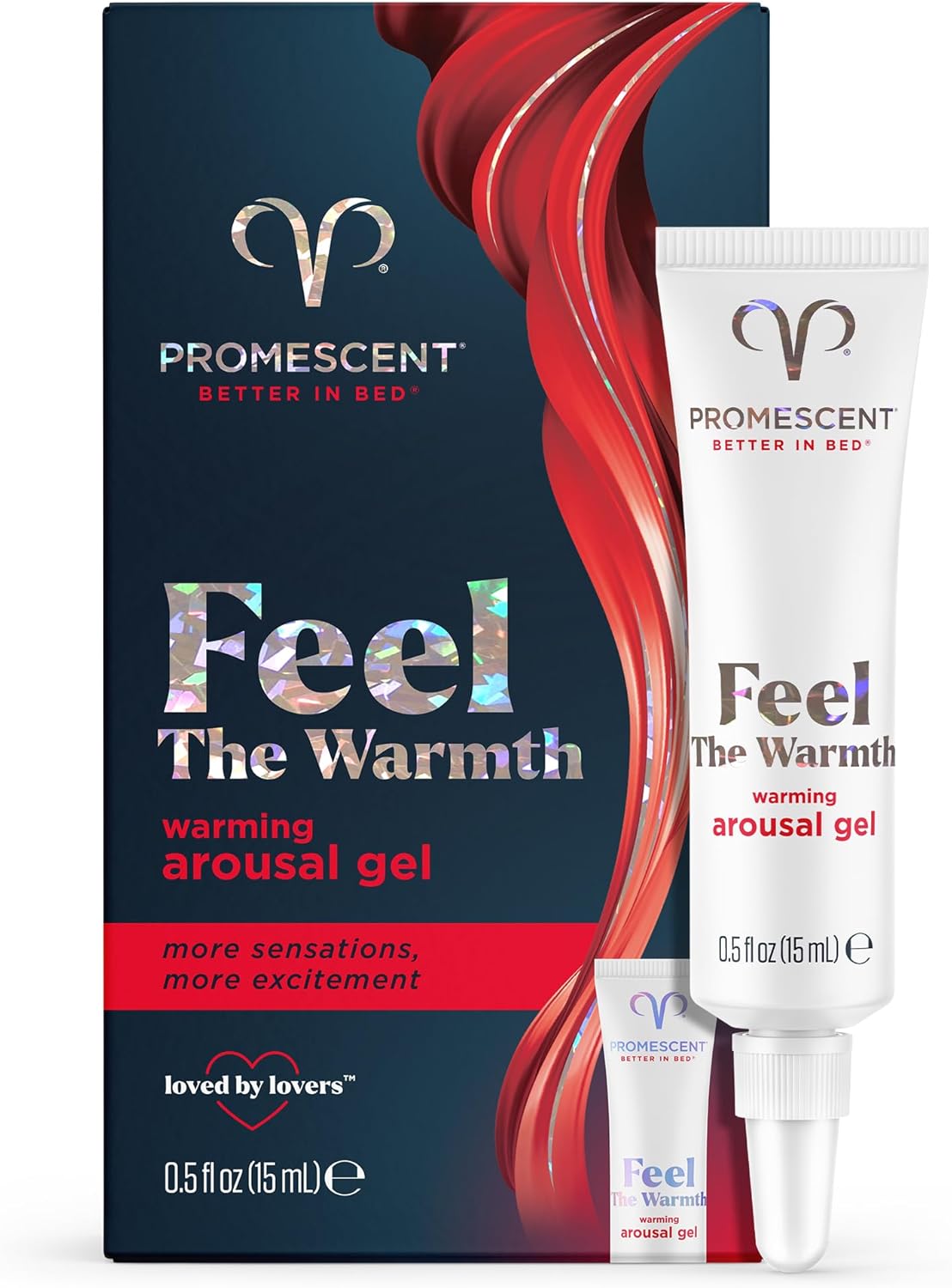 Promescent Feel the Warmth Warming Arousal Gel, 0.5 fl.oz / 15 ml