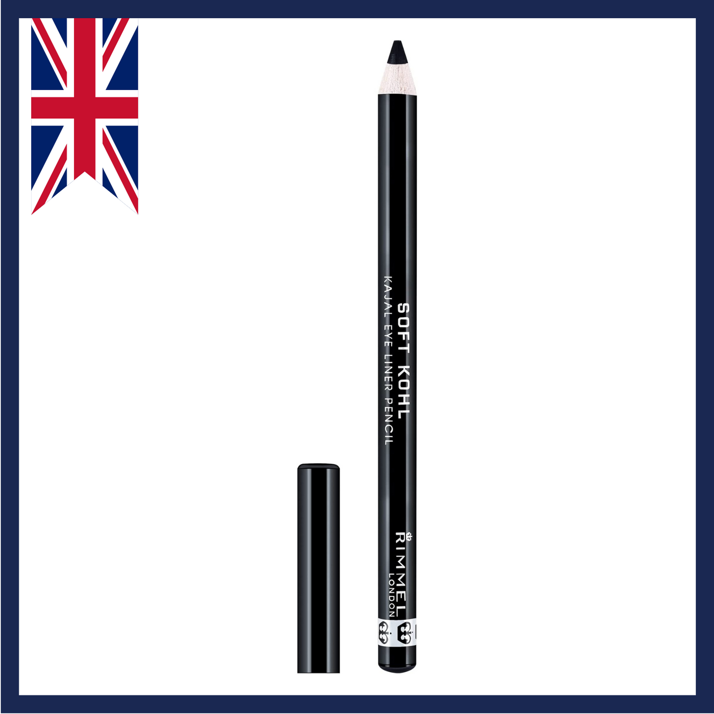 Rimmel London Soft Kohl Kajal Eye Liner Pencil - Jet Black 1 Count (061)