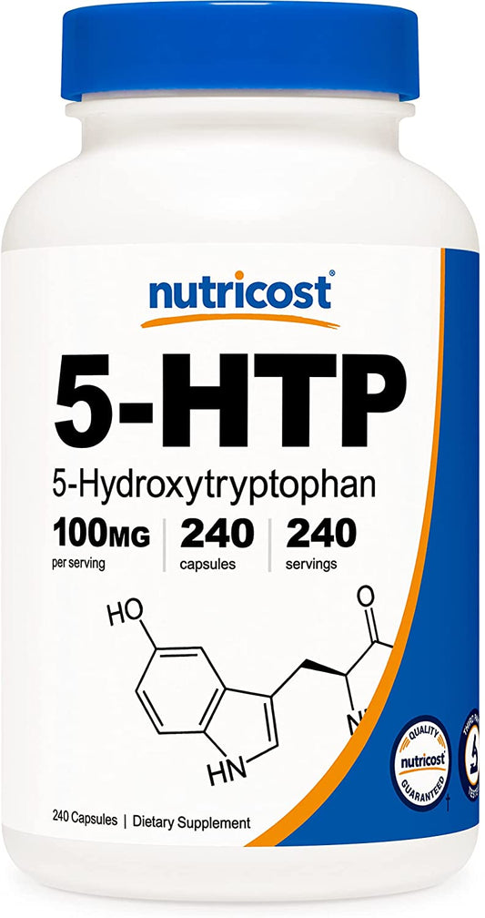 Nutricost 5-HTP 5-Hydroxytryptophan 100mg, 240 Capsules