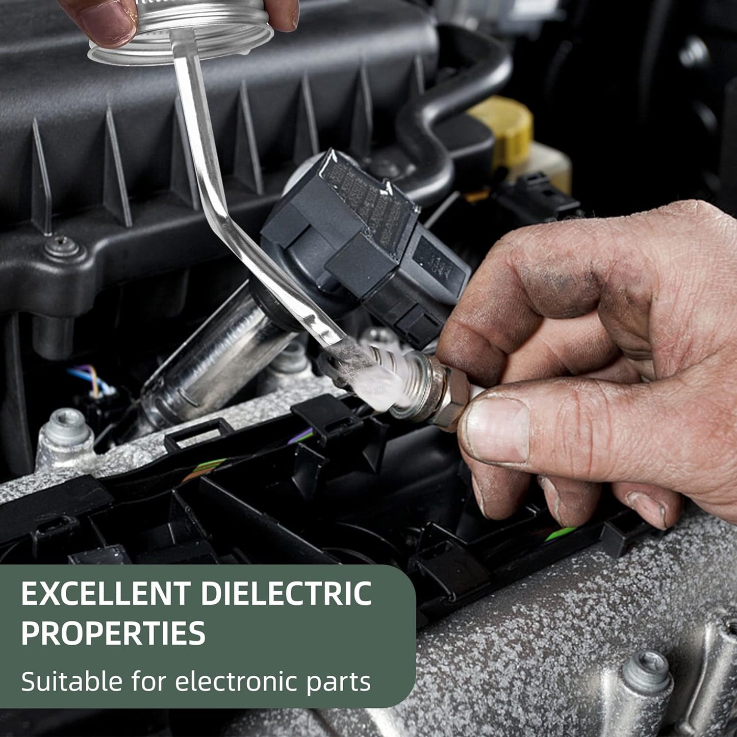 OAIEGSD Silicone Paste Dielectric Grease Used on Metal, Rubber and Plastic Parts 8oz (226g)