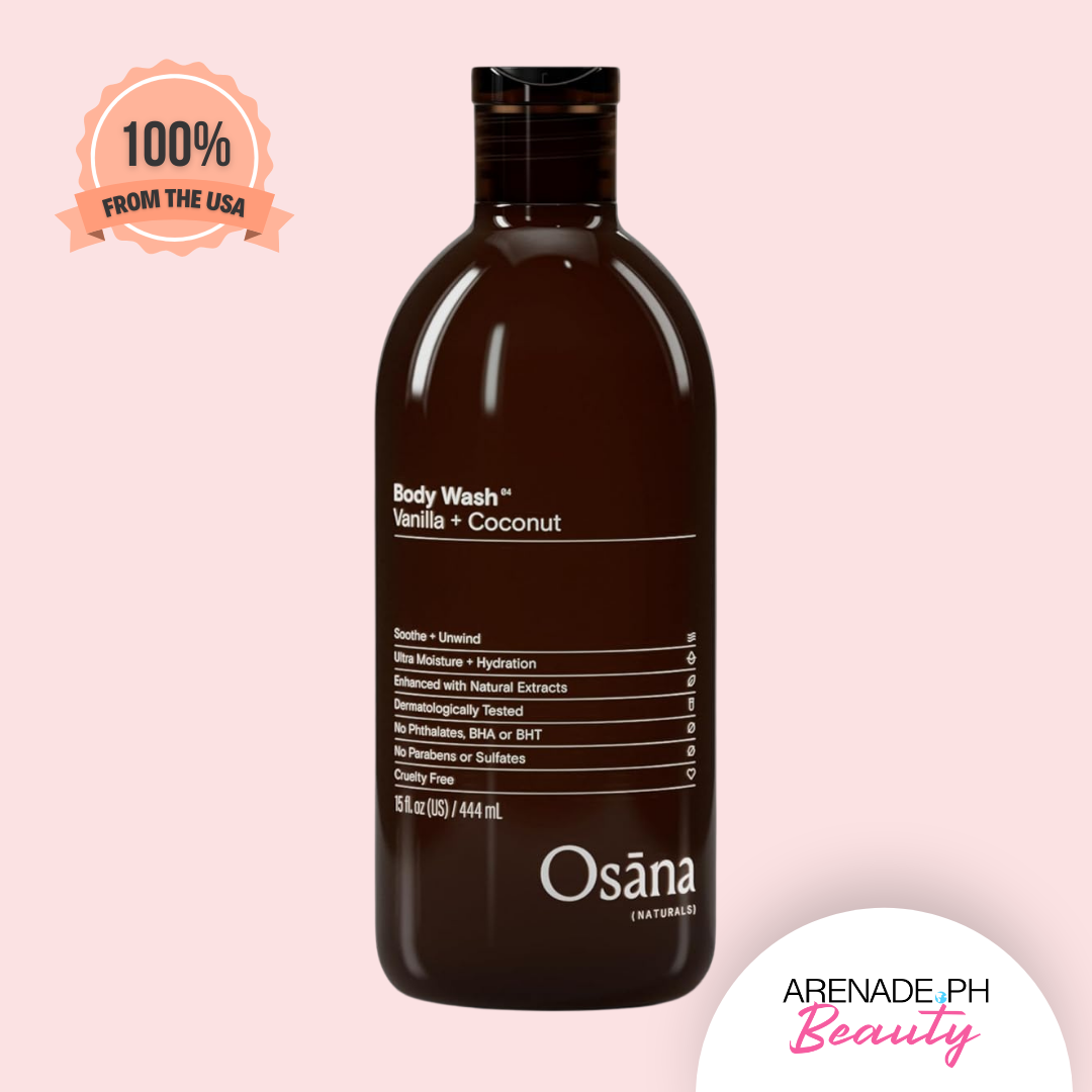 Osana Naturals Vanilla + Coconut Body Wash, 444 ml / 15 fl. oz